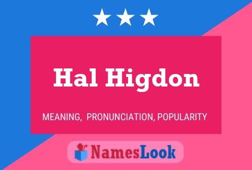 Постер имени Hal Higdon