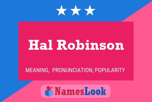 Постер имени Hal Robinson