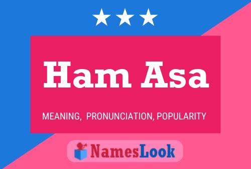 Постер имени Ham Asa