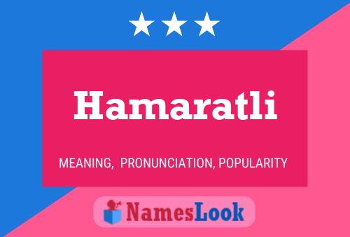 Постер имени Hamaratli