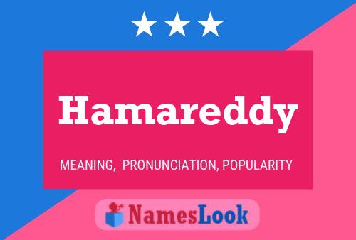 Постер имени Hamareddy