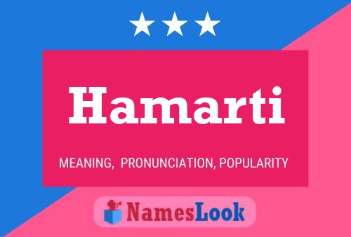 Постер имени Hamarti