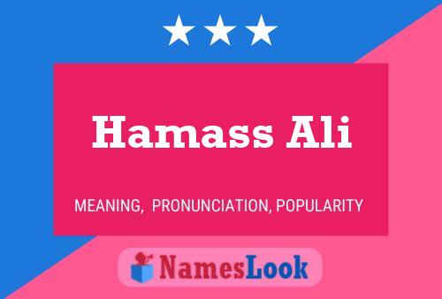 Постер имени Hamass Ali