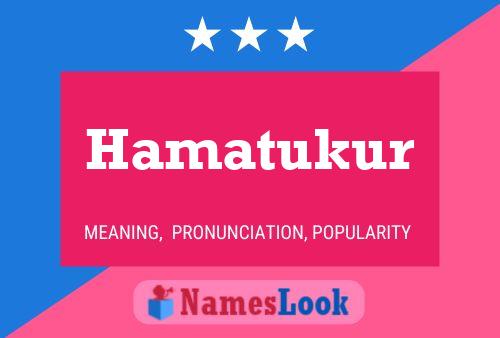 Постер имени Hamatukur