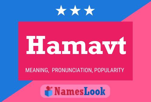 Постер имени Hamavt