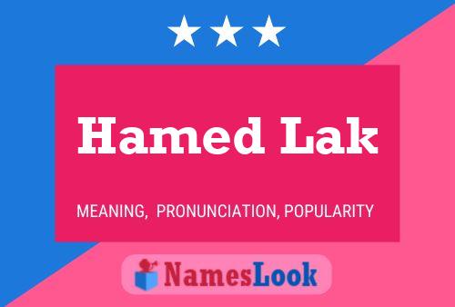 Постер имени Hamed Lak