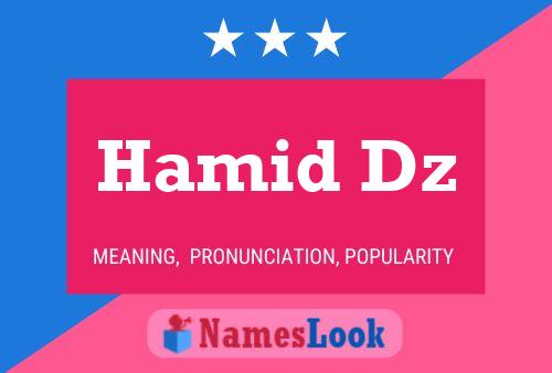 Постер имени Hamid Dz