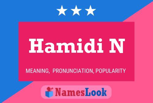 Постер имени Hamidi N