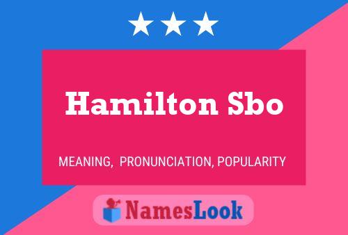 Постер имени Hamilton Sbo