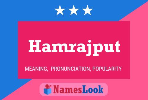 Постер имени Hamrajput