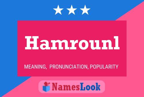 Постер имени Hamrounl