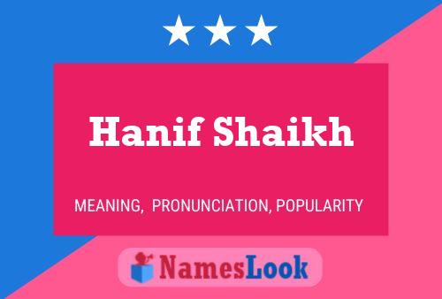 Постер имени Hanif Shaikh