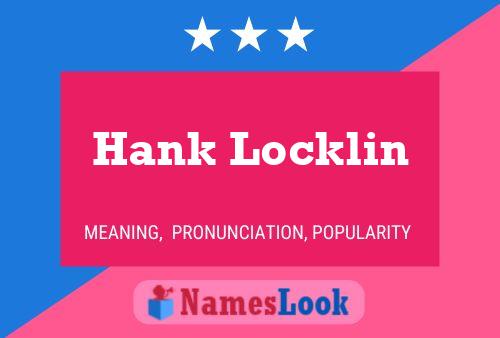 Постер имени Hank Locklin