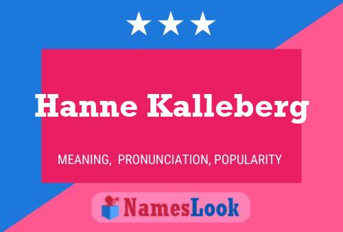 Постер имени Hanne Kalleberg