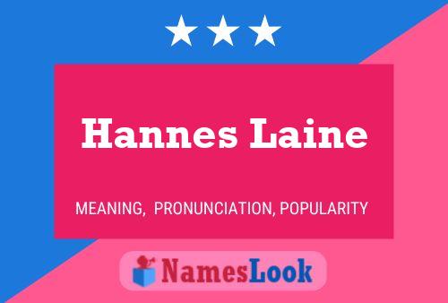 Постер имени Hannes Laine