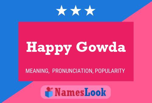 Постер имени Happy Gowda