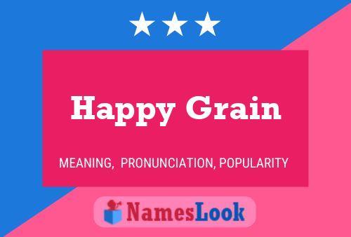 Постер имени Happy Grain