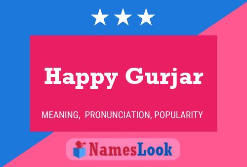 Постер имени Happy Gurjar