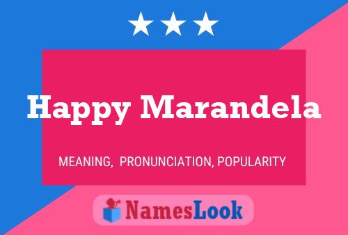 Постер имени Happy Marandela