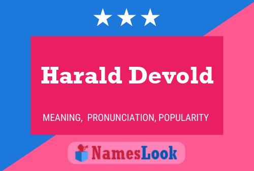 Постер имени Harald Devold