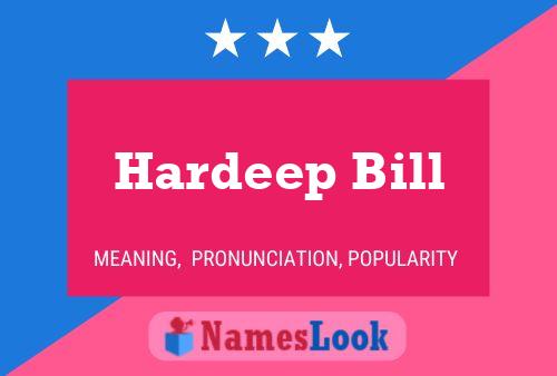 Постер имени Hardeep Bill