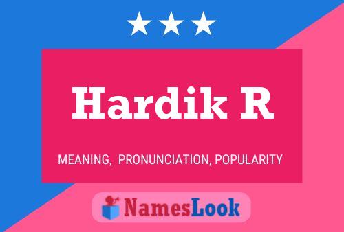 Постер имени Hardik R