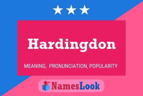 Постер имени Hardingdon