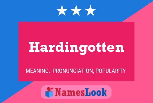 Постер имени Hardingotten