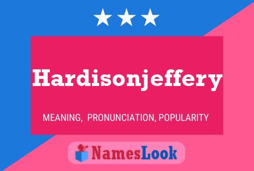 Постер имени Hardisonjeffery