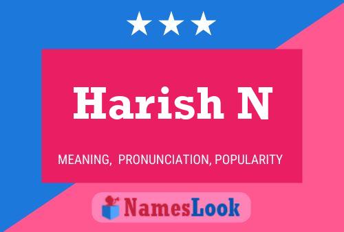 Постер имени Harish N