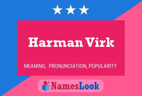 Постер имени Harman Virk