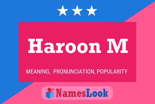 Постер имени Haroon M