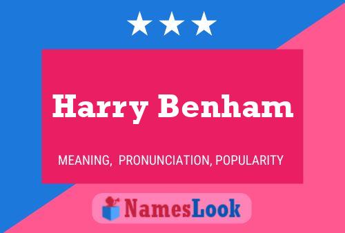 Постер имени Harry Benham