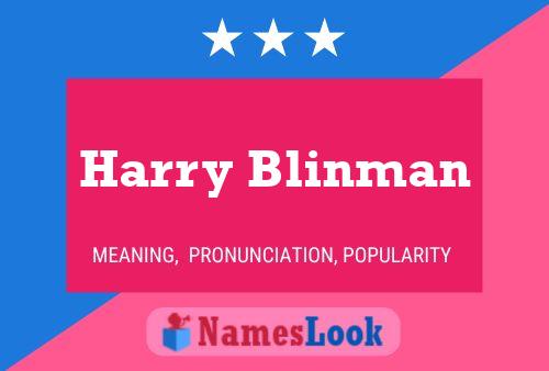 Постер имени Harry Blinman