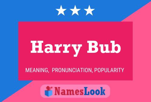 Постер имени Harry Bub