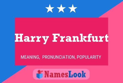 Постер имени Harry Frankfurt