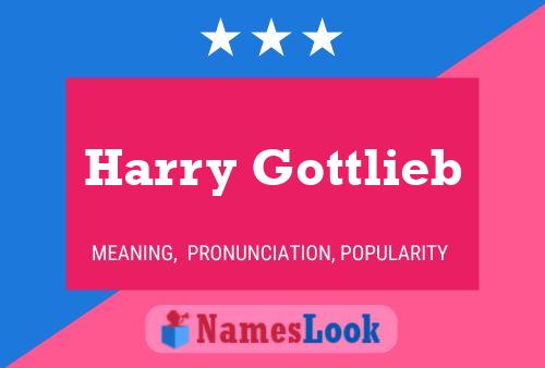 Постер имени Harry Gottlieb