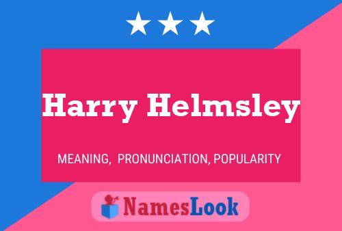 Постер имени Harry Helmsley