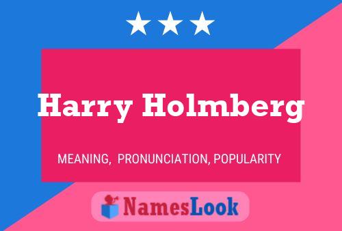 Постер имени Harry Holmberg