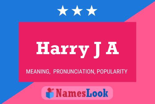 Постер имени Harry J A