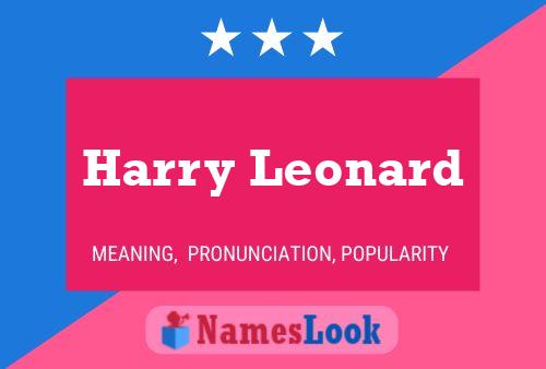 Постер имени Harry Leonard