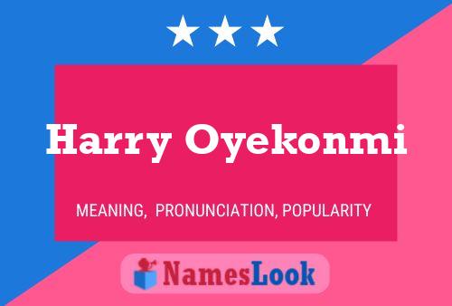 Постер имени Harry Oyekonmi