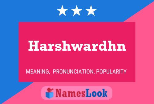 Постер имени Harshwardhn