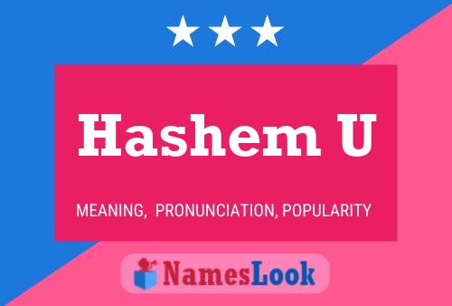 Постер имени Hashem U