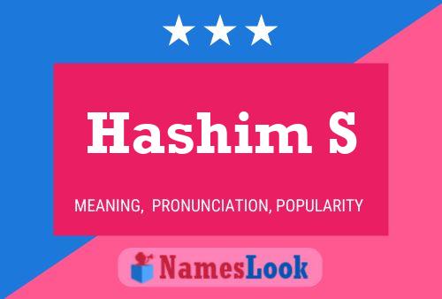 Постер имени Hashim S