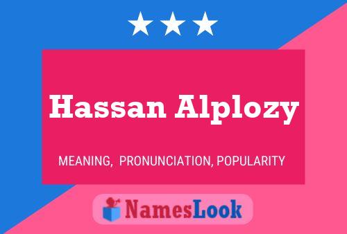 Постер имени Hassan Alplozy