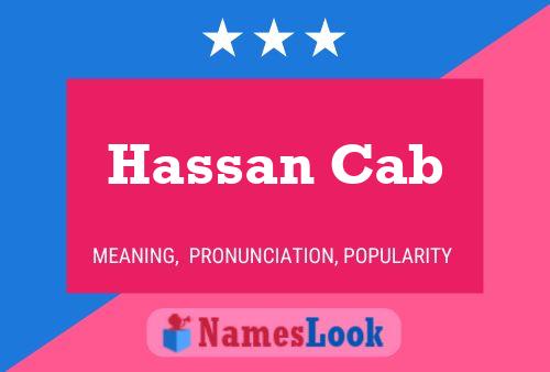 Постер имени Hassan Cab