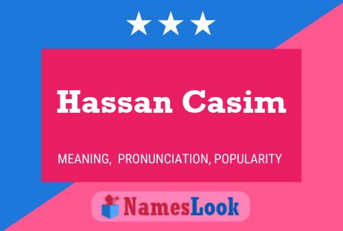 Постер имени Hassan Casim