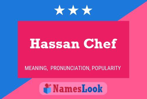 Постер имени Hassan Chef