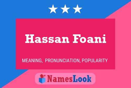 Постер имени Hassan Foani